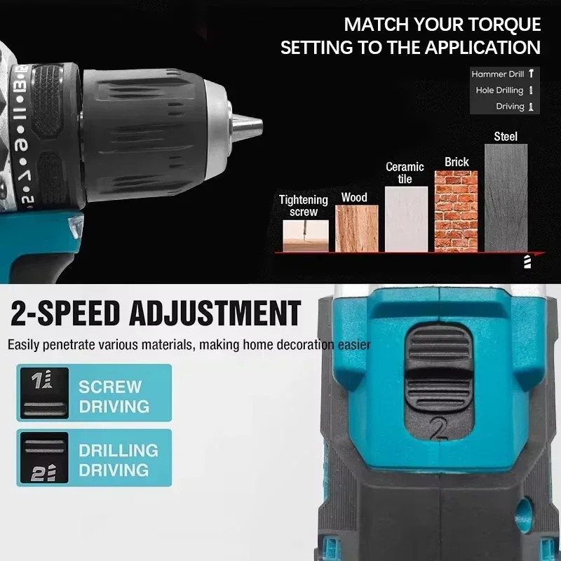 ماكيتا DDF487 مثقاب مطرقي لاسل - مراجعة Makita Drill Ddf484 وسعره