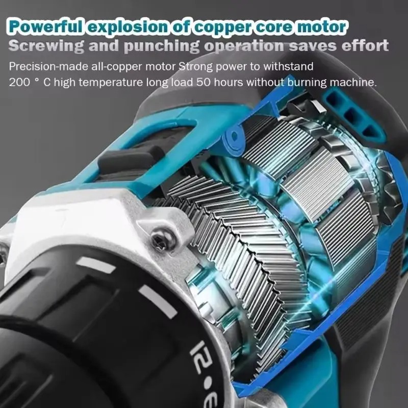 ماكيتا الأصلية. مثقاب كهربائي  - مراجعة Makita Drill Ddf484 وسعره