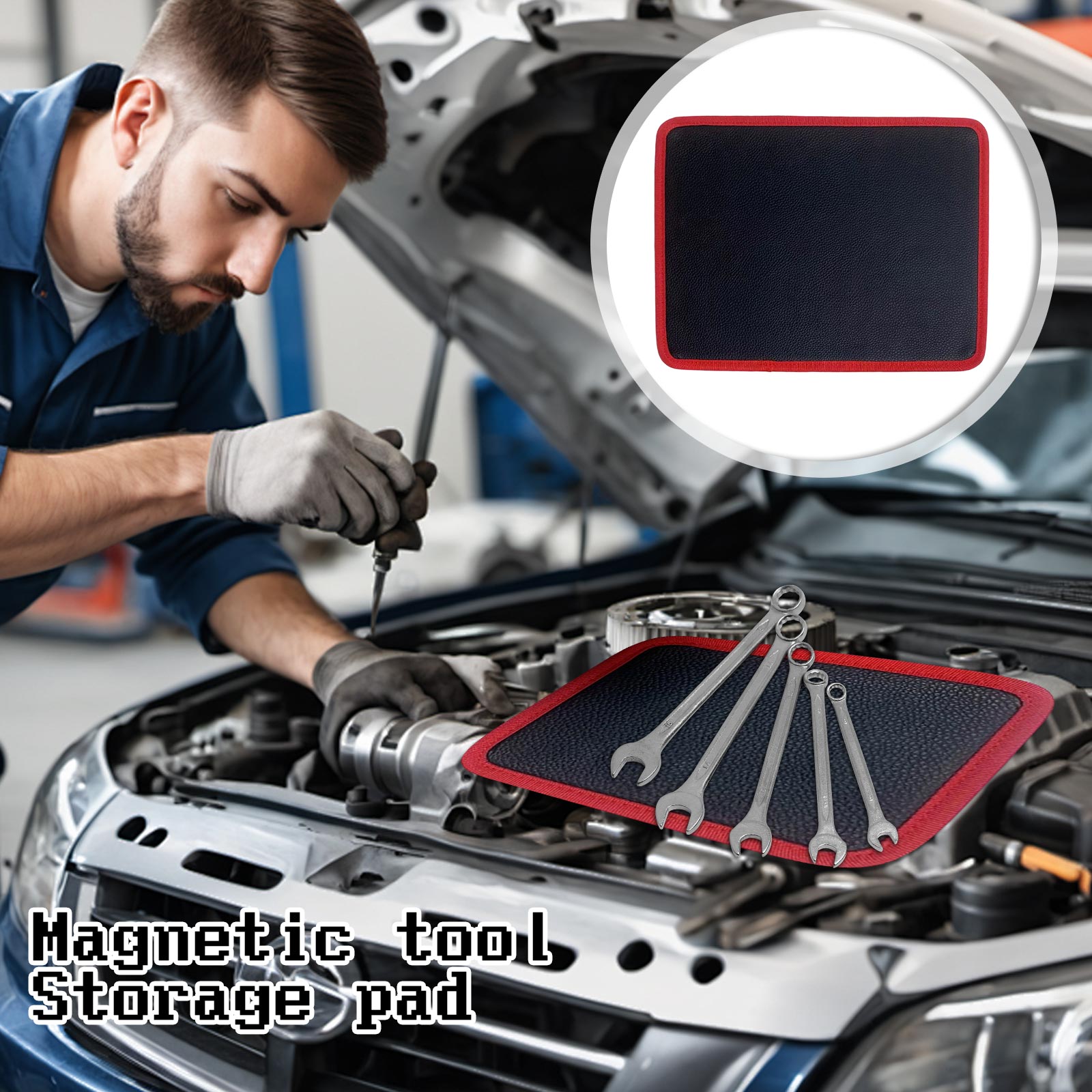 حامل أدوات مغناطيسي مرن حصيرة  - مراجعة Magnetic Parts Tray وسعره