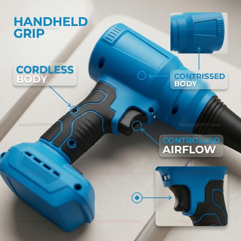 منفاخ هواء كهربائي لاسلكي بدون - مراجعة Power Tools In Workshop وسعره