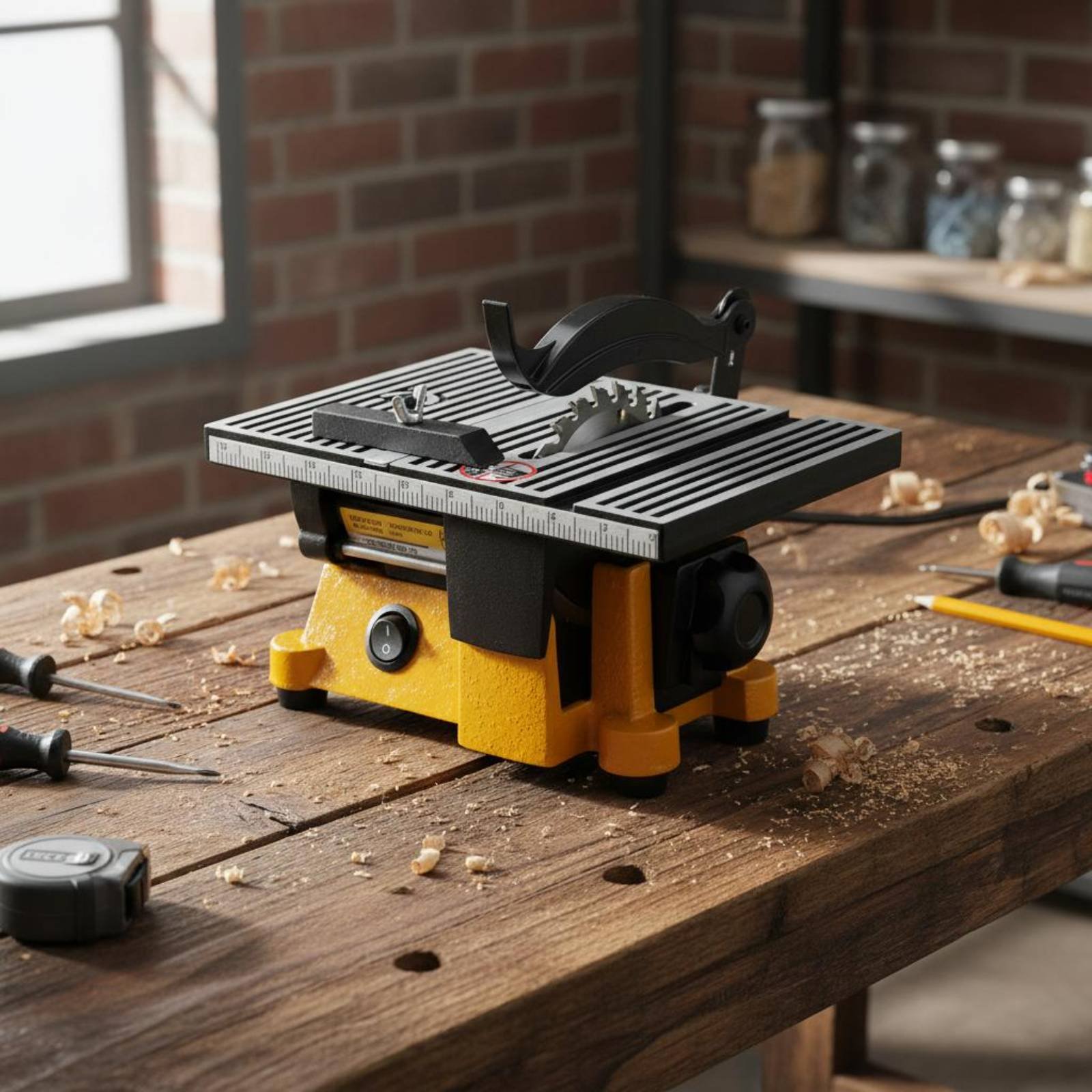 منشار طاولة صغير محمول، آلة قط - مراجعة Power Tools In Workshop وسعره