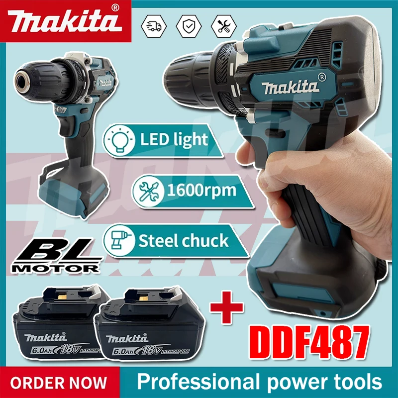 مفك براغي ماكيتا DDF487 بدون ف - مراجعة Makita Drill Ddf484 وسعره
